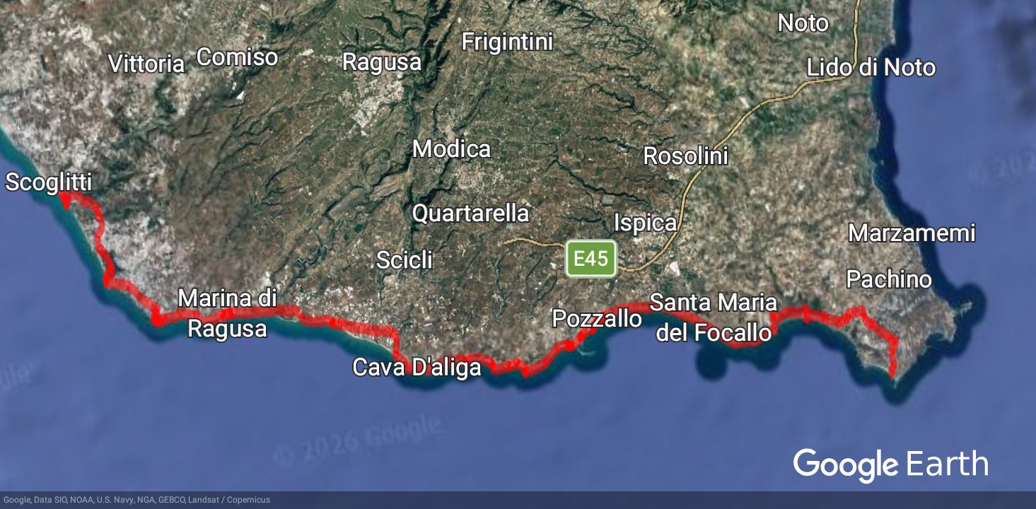 Sicilia in bici lungo la costa