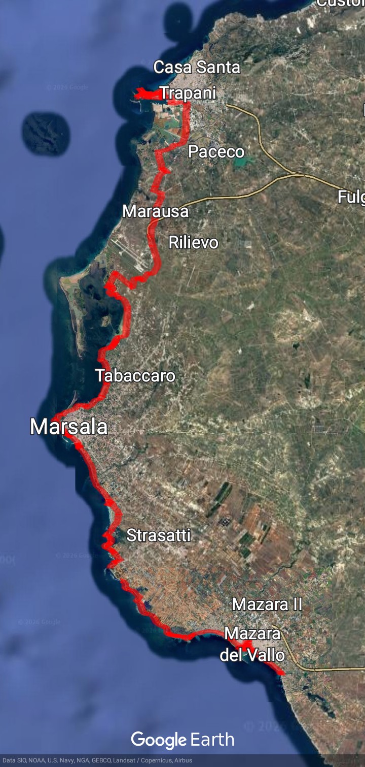 Sicilia in bici lungo le coste